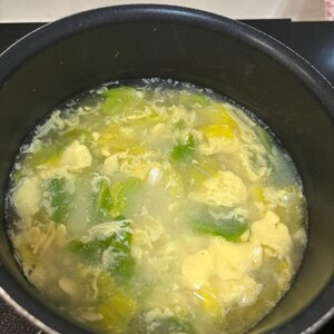 とろとろ白菜の中華卵スープ